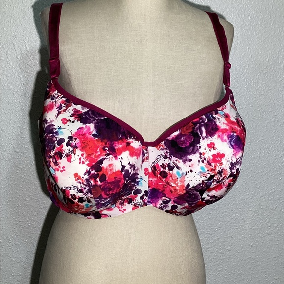 TORRID  Curve Pluss Size Full Coverage floral and skull prints Bra Size 52D - Picture 5 of 7
